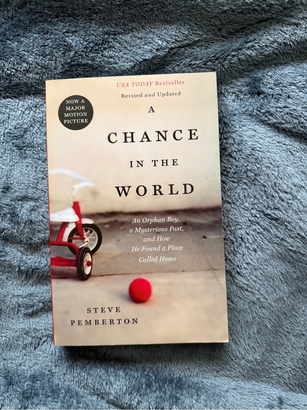 A Chance in the World by Steve Pemberton - Beige Cover with Red Accents